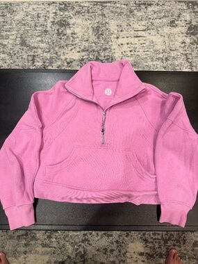 Lululemon Scuba Cropped 1/2 zip hoodie